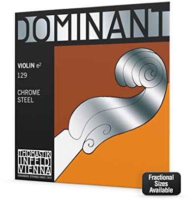 Dominant Strings 12914 - Cuerda para violín de acero y cromo en Mi, 1/4