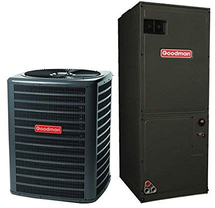 Goodman 3 Ton 14.5 SEER2 Condenser with Multi-positional Air Handler R32 GLXS4BA3610 AMST36CU1300. Free Thermostat included.