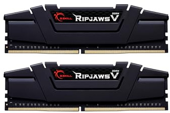 G.SKILL Ripjaws V Series F4-3200C16Q-64GVK 64 GB DDR4 3200 MHz C 16 1.35 V Memory Kit - Classic Black