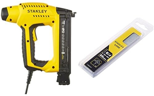 Stanley 6-TRE650 Chiodatrice Elettrica TRE650 + 1-SWKBN100T Clavo/Brad 8/300/e/Tipo J, 25 mm, 1000 u