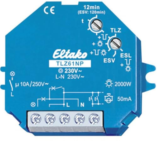 Eltako Treppenlichtzeitschalter, TLZ61NP-230V