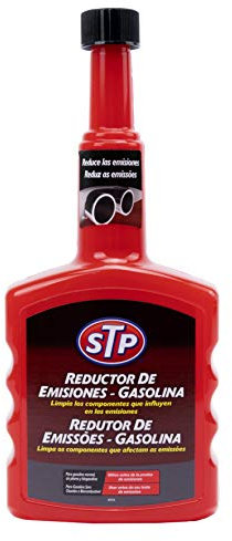 STP Reductor de Emisiones para Motores de Gasolina, Reduce Niveles de Emisiones y Gases de Escape, Limpia Componentes Clave del Sistema de Combustible, Mejora Ahorro de Combustible, 400ml