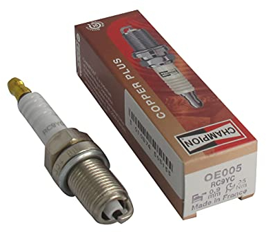 CHAMPION - Candela di accensione CAMPION RC9YC, durevole e affidabile, pezzo di ricambio di alta qualità, equivalente a NGK BKR6ES