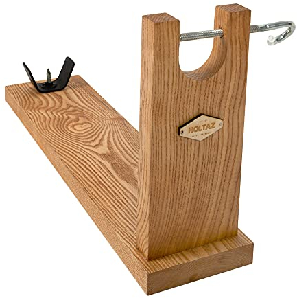 Holtaz Porta Prosciutto in Legno Reggi Prosciutto Crudo Supporto per Prosciutto Tagliere per Prosciutto oliati Il Prosciutto Italiano Serrano e Il Jamon Portaprosciutto - 59x15x32.5cm