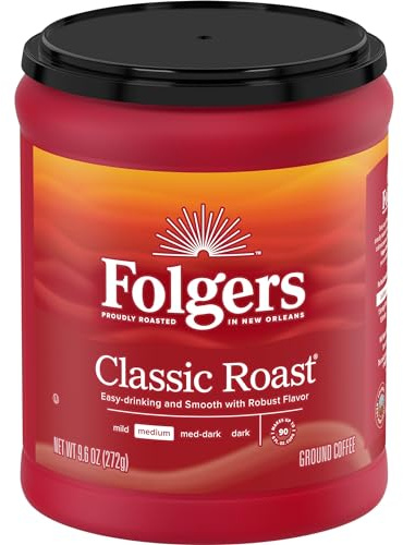 Folgers Classic Roast Medium Ground Coffee 272g