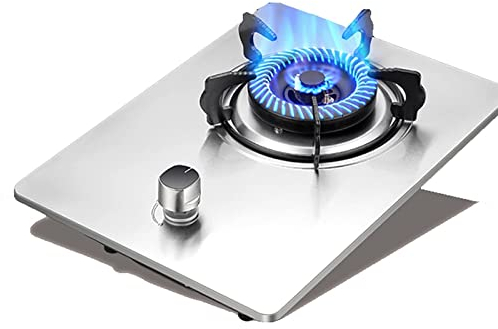 XLTFUC 3 3 Cm Stufa A Gas A Singolo Bruciatore Ad Incasso NG/gpg Fornello A Gas, Cottura Cucina A Gas A Gas Integrato, Pentole con Ffd E Supporto for Vaso in Ghisa [Classe di Energia A]