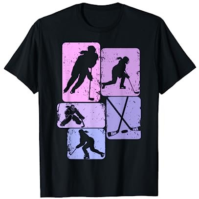 Eishockey Eishockeyspielerin Mädchen Kinder Damen T-Shirt