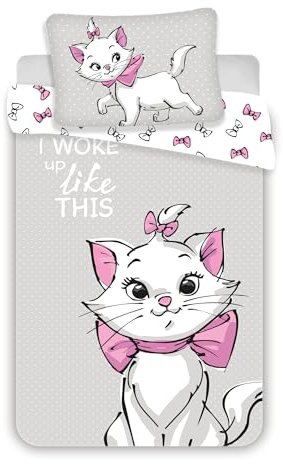 Jerry fabrics Disney Cat Marie Aristocats Baby Bettwäsche 100 x 135 cm