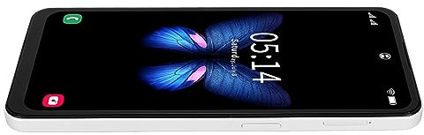 Olåst Smartphone 6,53 Tum FHD Waterdrop-skärm med 8 Kärnor, 48 MP Kamera, 8GB+256GB, 4G/5G, Långvarigt Batteri för GPS/GLONASS/Beidou (WHITE)