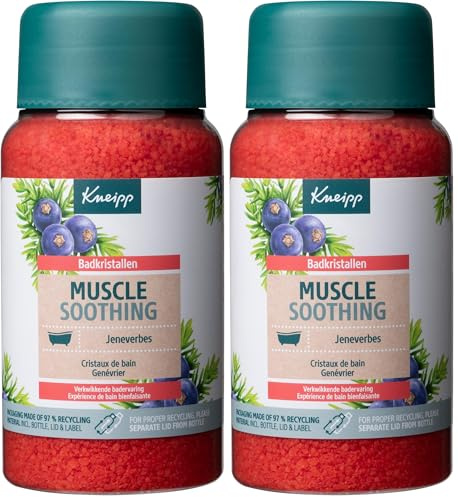 Kneipp - Sels de bain - Muscle Soothing - Cristaux Genévrier pour Détente Corporelle - 600 g (Lot de 2)