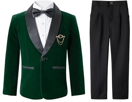 LOLANTA Rökning sammet för barn, 4 delar, pojkar, bröllopskläder, för pojkar, blazer, skjorta, fjäril, rosett, bollklädsel