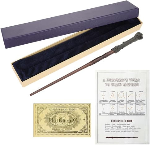 Clybeaut Wizard Zauberstab,35cm Wizard zauberstab,Wizard Wand,Wizard Geschenke,Wizard deko,Cosplay Prop Zauberstab,für Geeignet als kleines Wizard Geschenke ab 6 Jahren