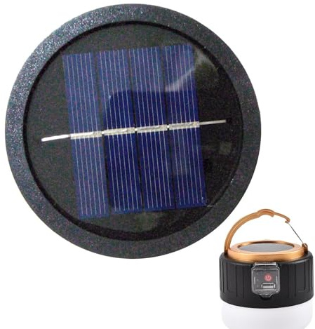 Solarlampa Ersättningstopp Vattentät LED 600 mAh Lyktdelar