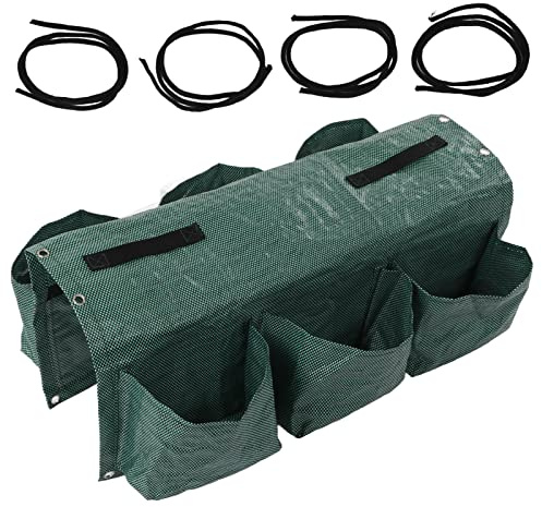 Baxnore Sacchetti di sacchetti di fioriere sacchetti coltivazione sacca per coltivare tasche a più tasche materiale pp traspirante per la ringhiera da giardino da giardino per este