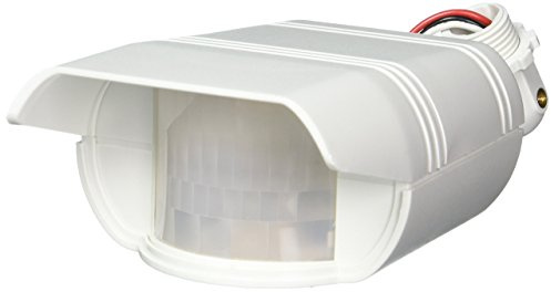 RAB Lighting GT500 Motion Sensor Light Outdoor – Hardwired Motion Sensor Flood Light, 120V/277V 600W/1350W Switching, 110° Detection, Wet Rated Outdoor Security Light - White