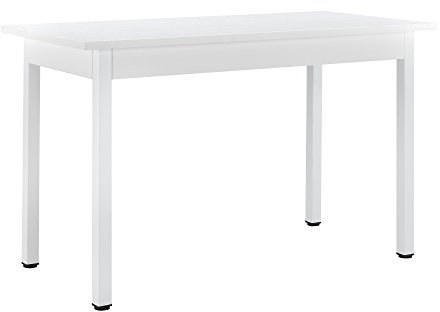 [en.casa] Moderner Esstisch Den HAAG Weiß 120x60x75 cm 4 Personen Tisch Esszimmertisch Küchentisch