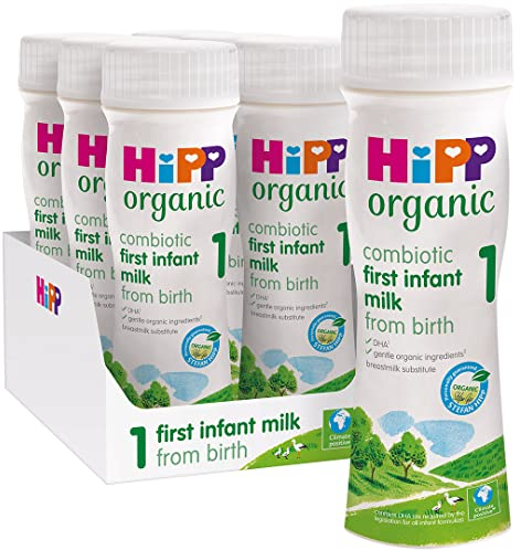 HiPP Organic 1 First Milk Ready To Feed 200ml (pack of 6)