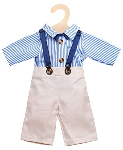 Heless 2021 - Bekleidungs-Set für Puppen im Design von Bräutigam Franz, 2 teilig mit Hose und Hemd, Größe 35-45 cm, für eine rauschende Puppenhochzeit