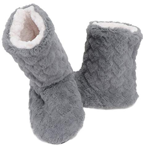Holibanna Fashion Ankle Boots Ladies Slippers Indoor Warm Floor Footwear Thickened High Tube Floor Boots Furry House Anti- slip Slippers For Lady Women Womens