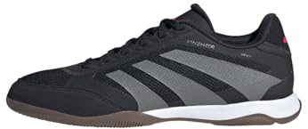 adidas Predator League Chaussures de Football en Salle Unisexe pour Adulte, CBLACK/GREFOU/LUCRED, 43 1/3