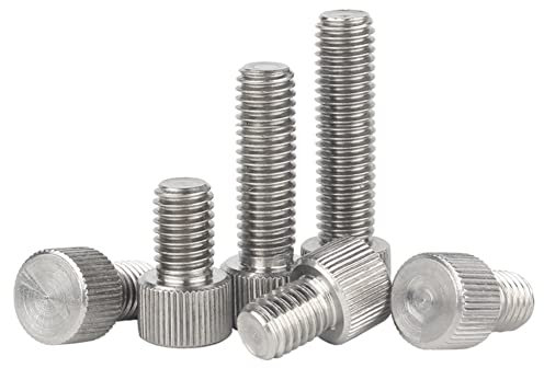 BOUACOUA Vis Moletées à Tête Plate Vis à Oreilles en Acier Inoxydable M5x16mm (10 pcs)