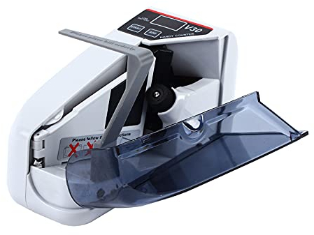 Tragbarer Geldzähler | Geldzählmaschine | Geld Zählen Maschine | Kompakt und schnell | 600 Scheine pro Minute | Batterie- und Adapterbetrieb