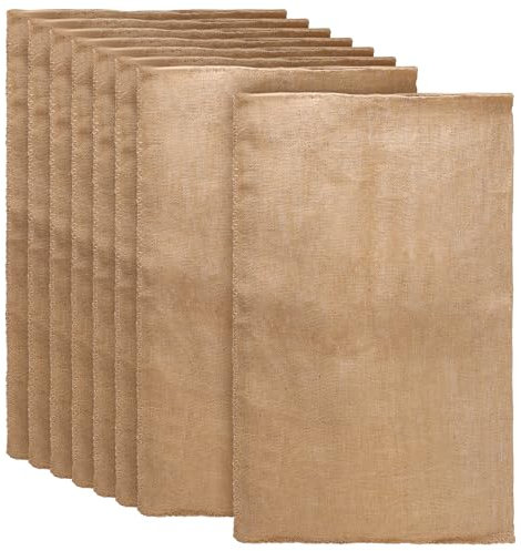 KOHAND Lot de 8 grands sacs en toile de jute naturelle, 50 x 80 cm, grands sacs de rangement pour pommes de terre, légumes, haricots, protection contre le gel, capacité de 25 kg