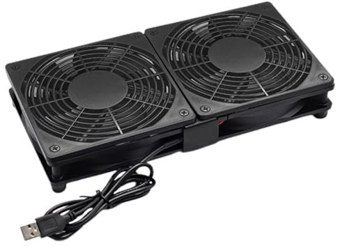 Ventilador de Refrigeración Portátil para Enrutador, PC, Gabinete de Computadora y TV Box - Enfriador para Laptop