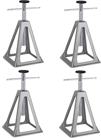 HENGMEI 4 caballete de apoyo para caravana, para accesorios de autocaravana, soporta hasta 1000 kg por soporte, aluminio