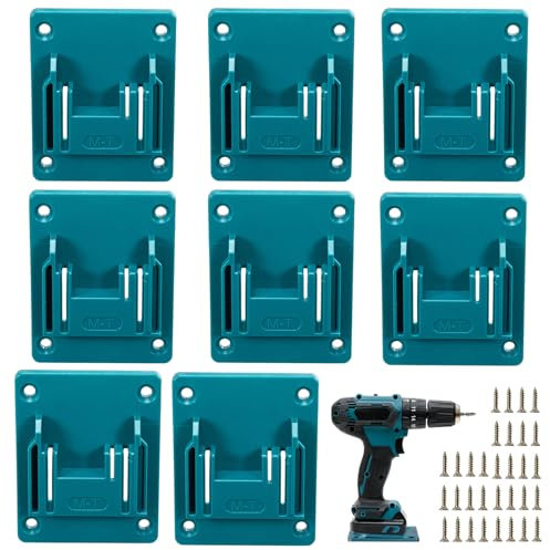 Lot de 8 supports muraux porte-outils pour Makita 18 V, outils électriques, atelier, rangement