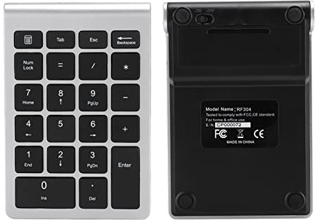 Keenso 22 Tasti Tastiera Numerica Tastiera USB e per il 7/8/10, Wireless a Basso Ritardo per la contabilità (#1)