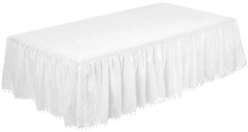 Jupe De Berceau À Volants – 71 X 132 Cm, Housse De Jupe À Volants, Literie Pour Chambre De Bébé | Jupes De Chambre De Bébé En Microfibre, Berceau Pour Garçons Et Filles, Utilisation Pour Une Literie D