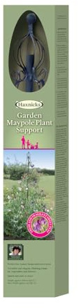 Haxnicks Garden Maypole | Easy To Store Plant Support | Climbing Plants | Garden Tepee | Growing Sweet Peas Beans | Black, 100 x 100 x 190 cm | Frame010101