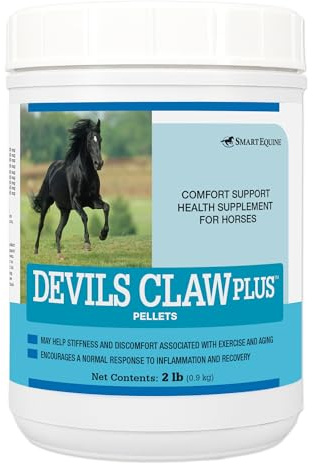 SmartEquine | Devil's Claw Plus Pellets | Horse Joint Supplement with Yucca for Horses | Supports Joint Strength, Comfort & Mobility | Antioxidant Support Supplement | 2 lb Tub