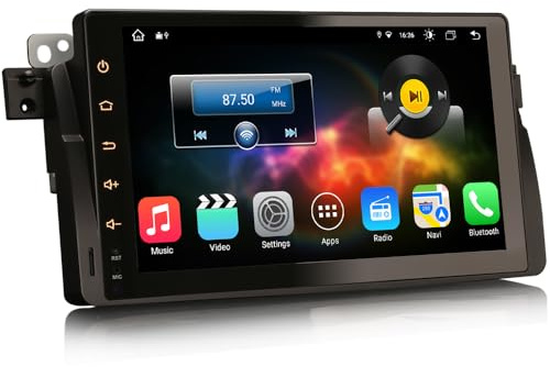 8 núcleos Android 14 GPS Navegación Estéreo de Automóvil para BMW Serie 3 E46 318 320 MG ZT Rover 75 9 IPS Pantalla CarPlay Bluetooth 5.0 WiFi 4G DSP Canbus