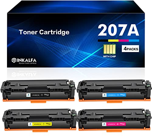 207A 207X MFP M283fdw Toner: Kompatible für HP 207A 207X M255dw Color Laserjet Pro MFP M283fdw Toner Schwarz M282nw M283fdn M255nw W2210A W2211A W2212A W2213A Cyan Gelb Magenta Mit Chip Multipack