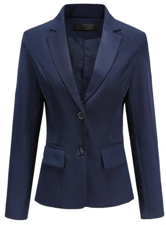 YYNUDA Blazer - Chaqueta de Verano para Mujer, Corte Ajustado, Elegante, para Oficina
