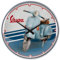 Nostalgic-Art Retro Wanduhr, Ø 31 cm, Vespa – Iconic – Geschenk-Idee für Roller-Fans, Original Lizenzprodukt (OLP), Große Küchenuhr, Vintage Design
