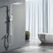 HOMELODY Regendusche Ohne Armatur Chrom und 30x30CM Kopfbrause Edelstahl Duschsystem Ohne Thermostat Duschset Eckig