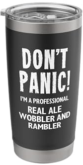 Real Ale Wobbler And Rambler Stainless Steel Insulated Tumbler