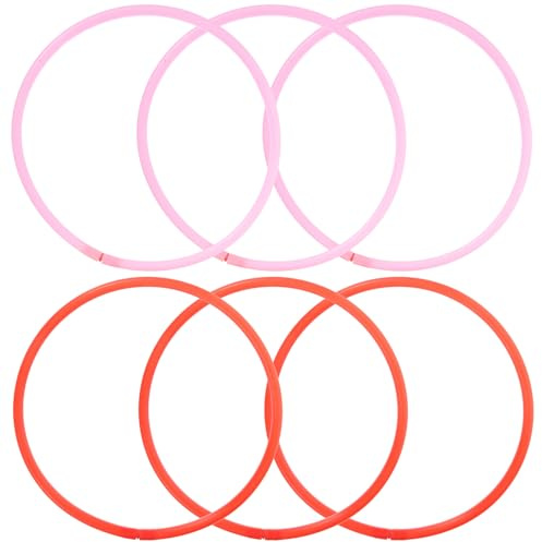 Gatuida Anillos Flotantes para Plantas de Acuario 16 CM Anillos de Plástico Reutilizables para Lenteja de Agua 6 Piezas Multicolor Accesorios para Alimentación y Aislamiento en Peceras