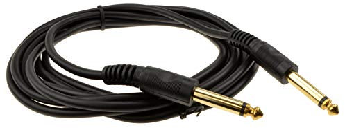 kenable 6.35mm 1/4inch Mono Jack Plug Guitar/Instrument/Patch Cable Gold 3m [3 metres]