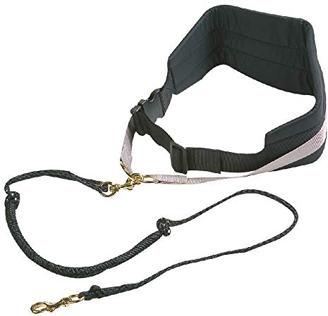 JOGGINGLEINE + HÜFTGURT CANICROSS SCHWARZ Leine 125CM/GURT 80-125CM