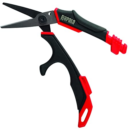 Rapala RCD Tijeras, Unisex-Adult, Negro/Rojo, Talla única