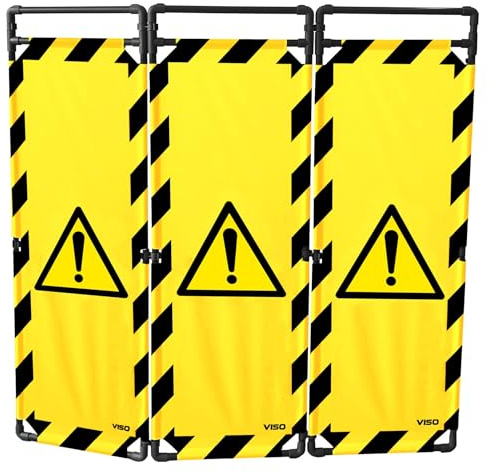 Barrière d'intervention PVC 1m80 logo Danger