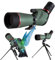 Gosky Spektiv, 20-60x60 Spektiv zur Vogelbeobachtung, BAK4 High Definition, abgewinkeltes Spektiv mit Stativ, Telefonhalterung, Tragetasche
