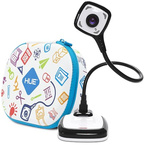 HUE HD Pro Flexible USB Video and Document Camera/Visualiser (Black) (with White Carry Case)