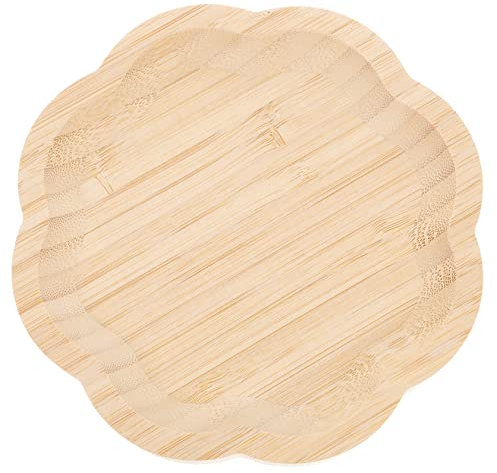 Cabilock Palets de Madera Tablero Madera bandejas Fruit Bowl fruteira tablones de Madera tableros Tabla de quesos Lámina Plano Pizarra Bandeja para Picar Snacks Plato de Madera Multiusos