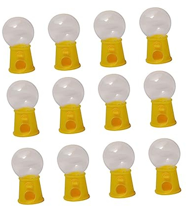 SOPOTUTU 12 Pièces Mini Machine à Attraper Bonbons Jaune Créatif pour Garçon Fille Améliore Coordination Main Œil et Habileté Manuelle Cadeau Anniversaire Garçon Fille Party