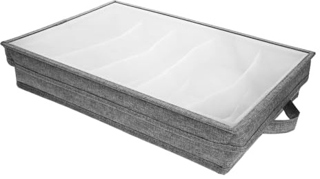 LOLIPPYY Portaposate con Divisori e Coperchio Organizer Posate Compatto e Pieghevole per Cucina Valigetta Porta Posate Rimovibile Multi-scomparti per Forchette Coltelli e Cucchiai
